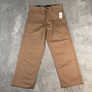 Volcom Frickin Skate Chino Pants Mens 28x32 Brown Relaxed Fit A1132407 NWT